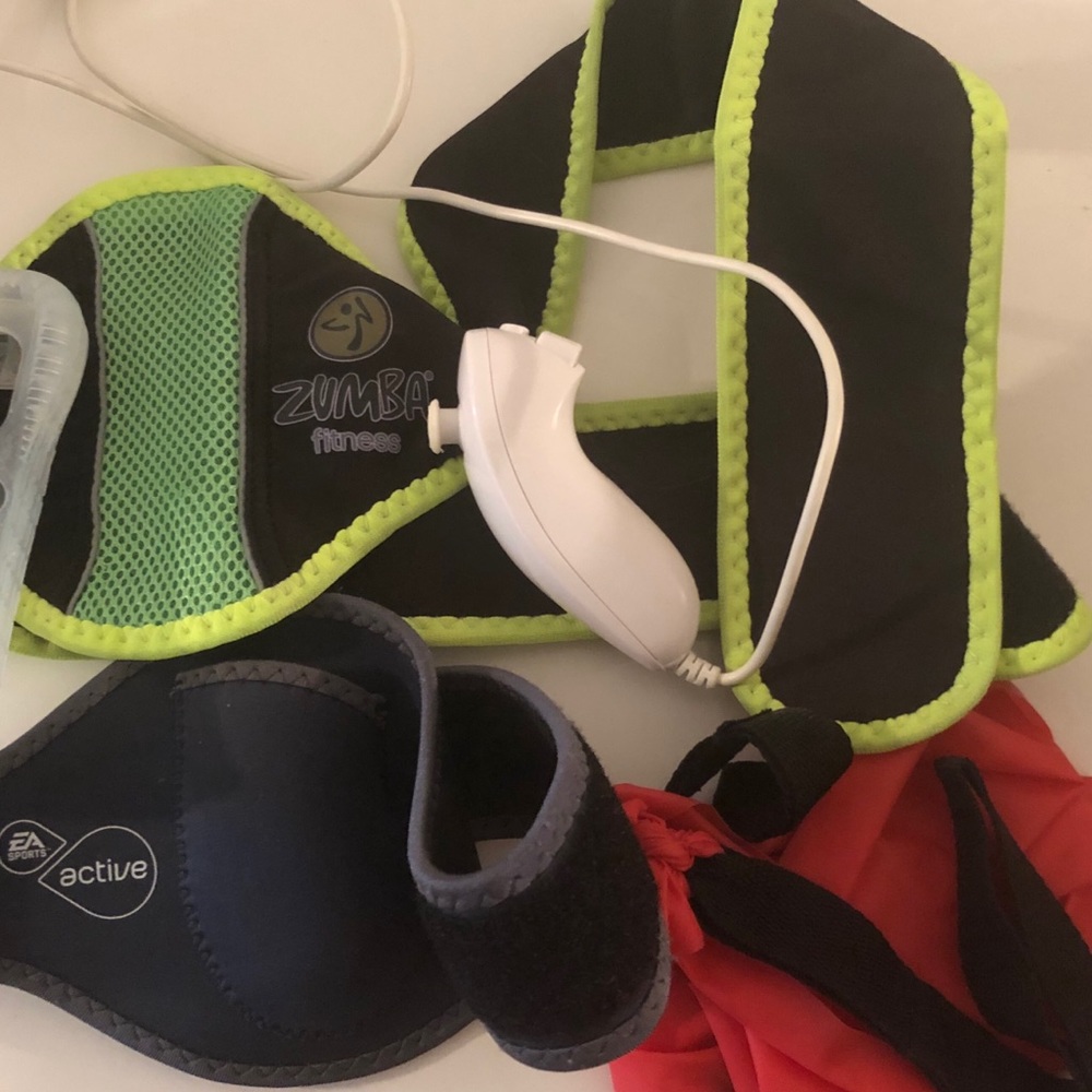 Original wii nunchuk and exercise accessories